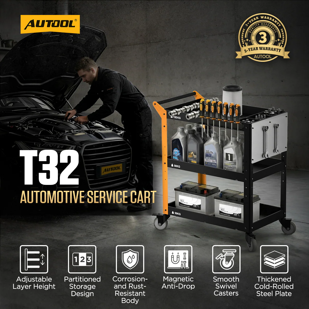 AUTOOL T32 service tool cart
