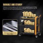 AUTOOL T33 Three-Tier Workshop Tool Cart with Drawer
