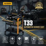 AUTOOL T33 Three-Tier Workshop Tool Cart with Drawer