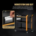 AUTOOL T33 Three-Tier Workshop Tool Cart with Drawer