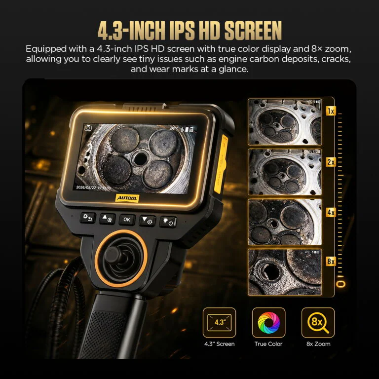 AUTOOL V82 Four-Way Articulating Borescope