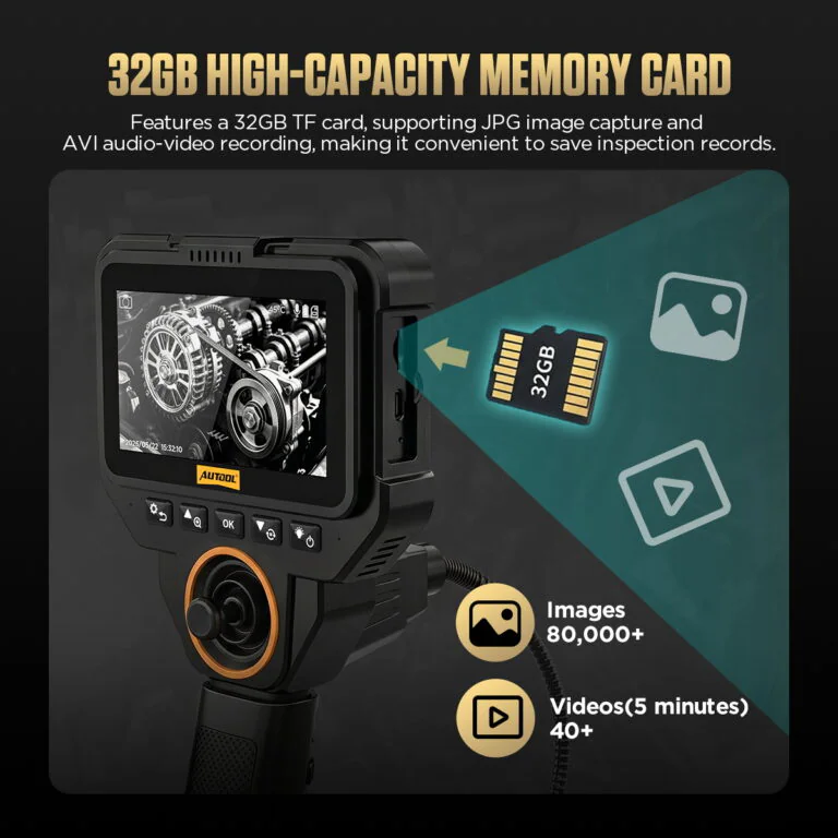 AUTOOL V83 5 mm Four-Way Articulating Borescope