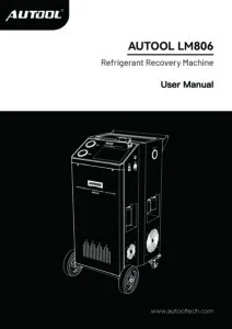 AUTOOL LM806 user manual cover