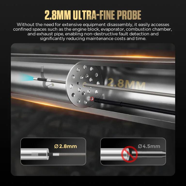 AUTOOL V86 2.8mm Two-Way Articulating Borescope