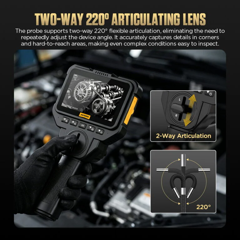 AUTOOL V80 Two-Way Articulating Borescope