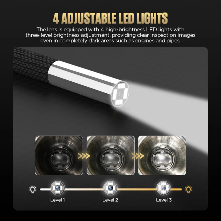 AUTOOL V86 2.8mm Two-Way Articulating Borescope
