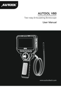 AUTOOL V80 Portada del manual de usuario