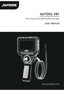 AUTOOL V81 Portada del manual de usuario