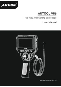 AUTOOL V86 Portada del manual de usuario