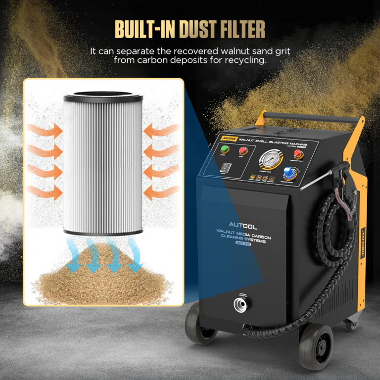 AUTOOL WD716 Walnut Media Carbon Cleaner Systems