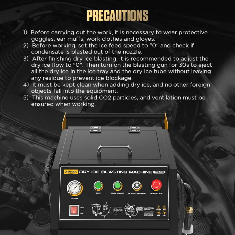 AUTOOL HTS818 Automotive Dry Ice Cleaning Machine
