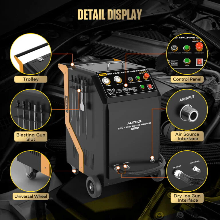 AUTOOL HTS828 Automotive Dry Ice Cleaning Machine