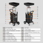 AUTOOL OD720 front and rear component diagram with parts labeled A through T and a corresponding component list.