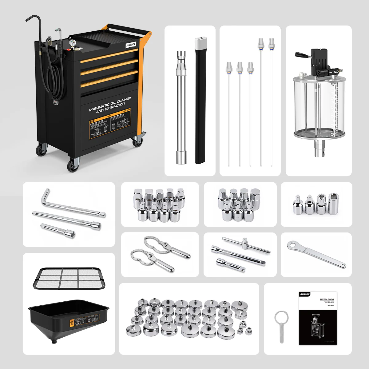 AUTOOL OD760 packing list and included accessories