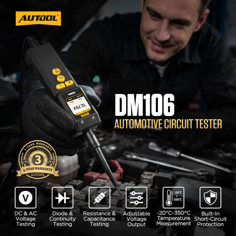 AUTOOL DM106 6-72V Automotive Circuit Tester