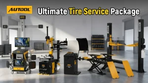 Tire service equipment package