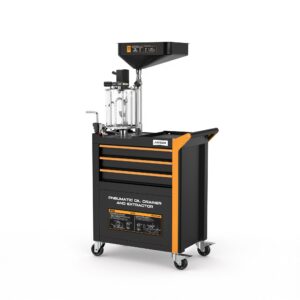 AUTOOL OD760 80 L Pneumatic Oil Extractor and Drainer Station with 61-Piece Tool Set