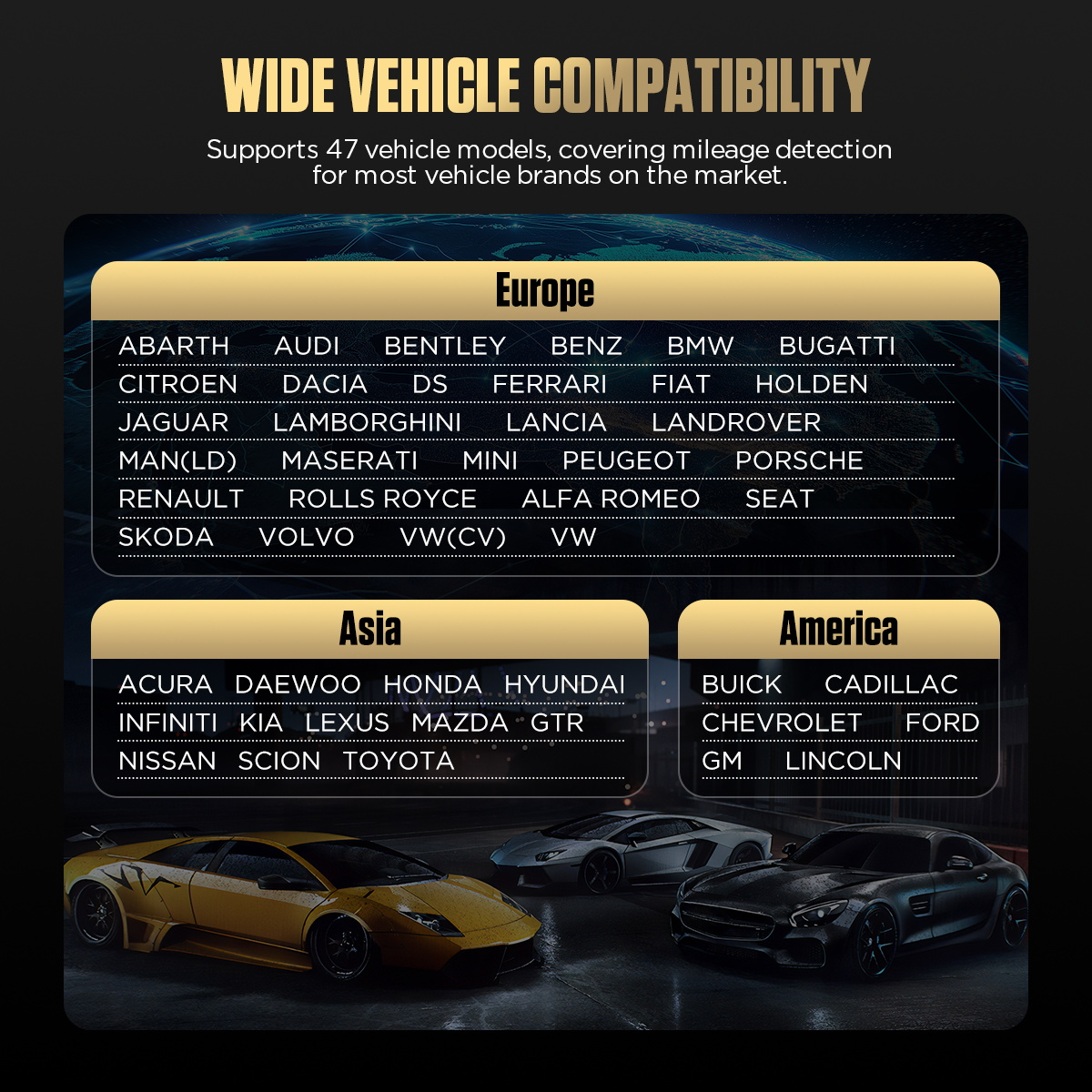 AUTOOL CS310 wide vehicle compatibility