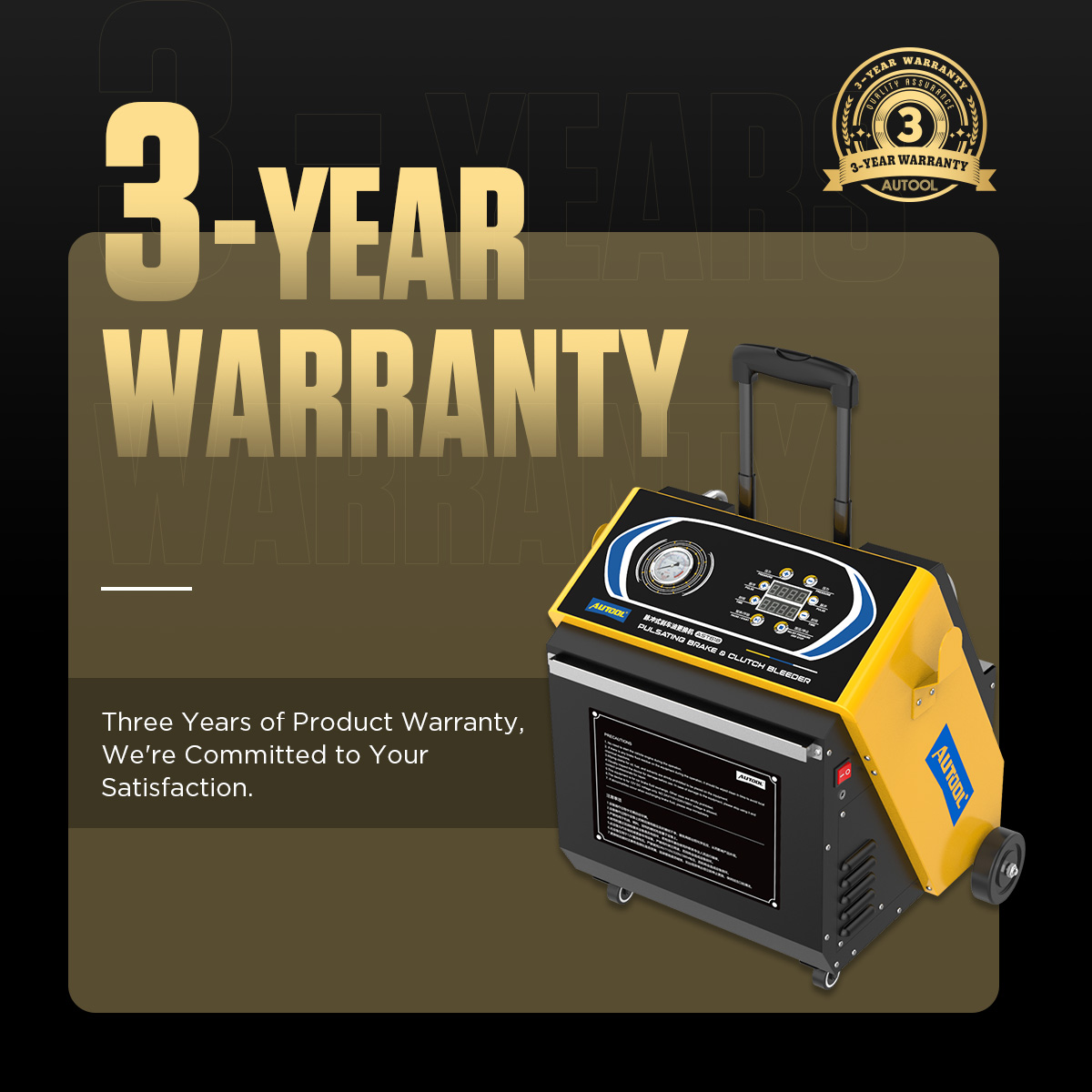 AUTOOL AST618 three year warranty support image