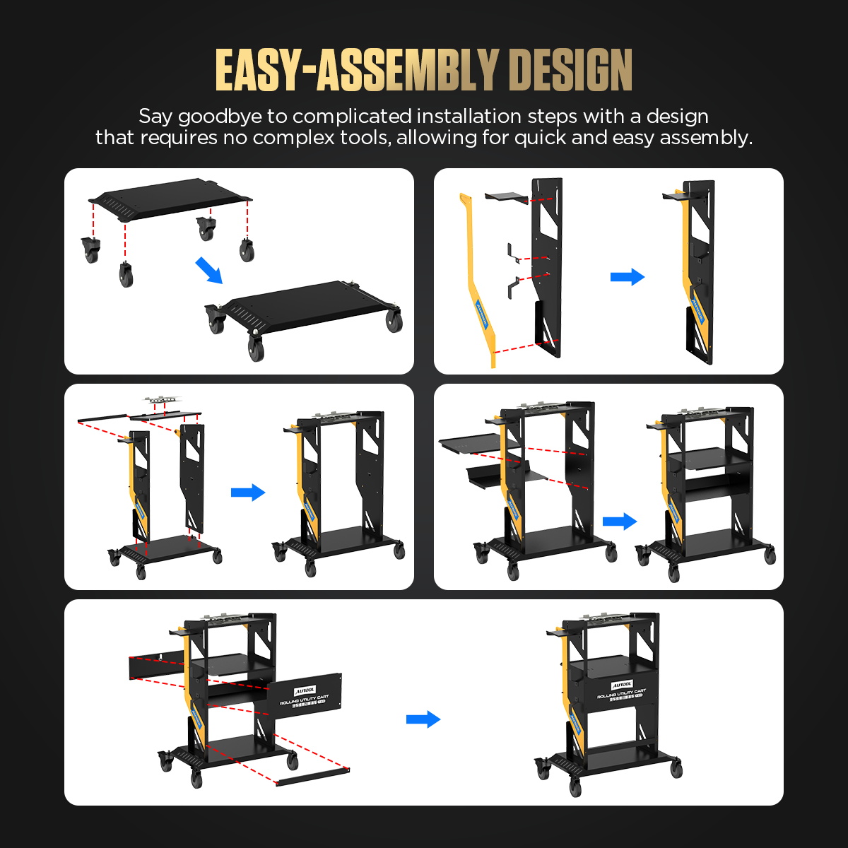 AUTOOL T23 easy assembly design and installation steps