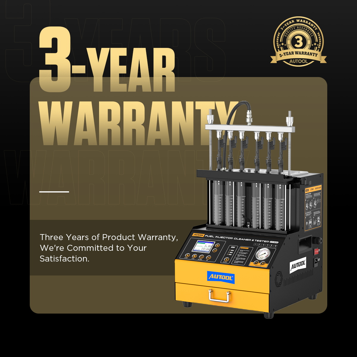 AUTOOL CT500 fuel injector cleaner and tester 3-year warranty image