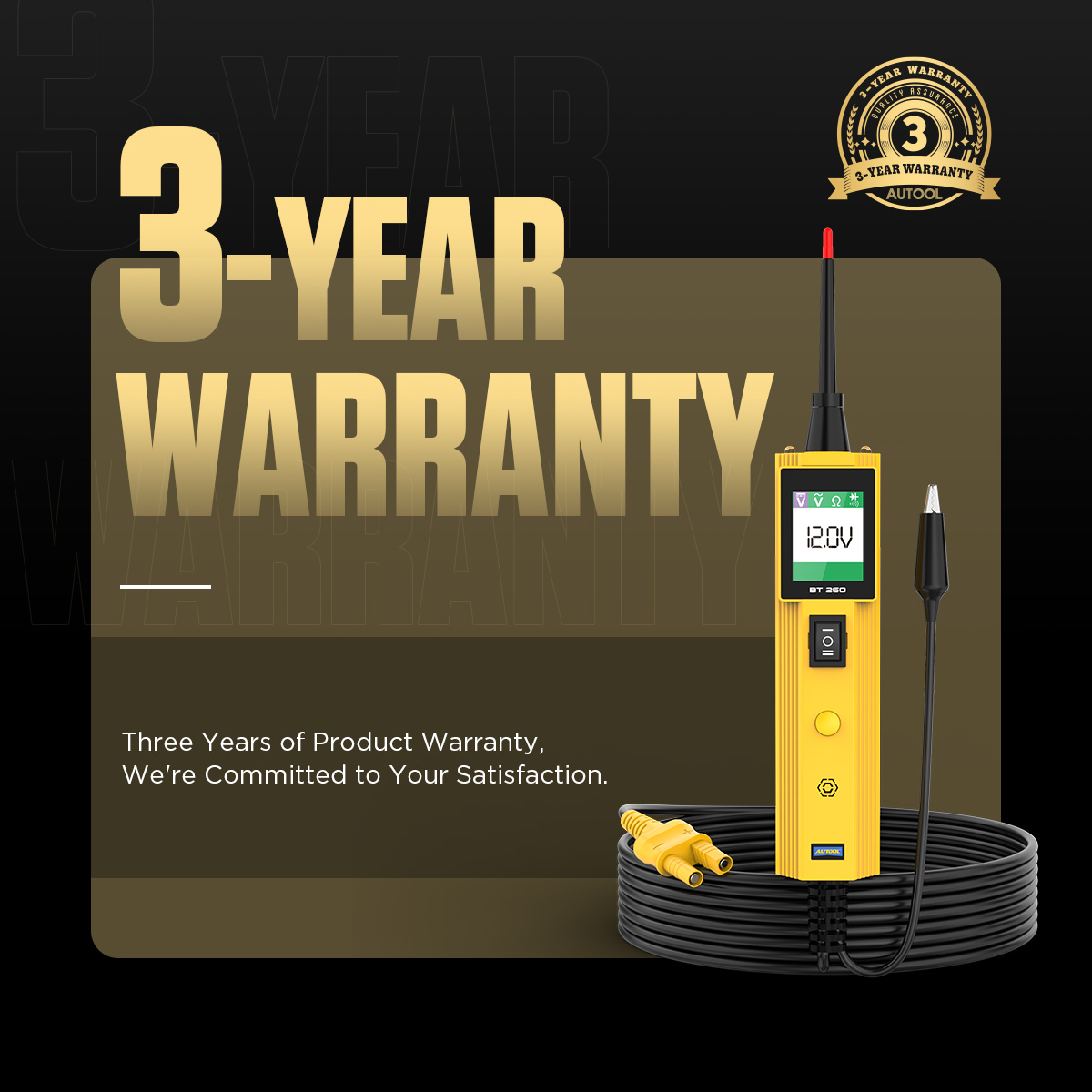 AUTOOL BT260 electrical system tester with 3 year warranty