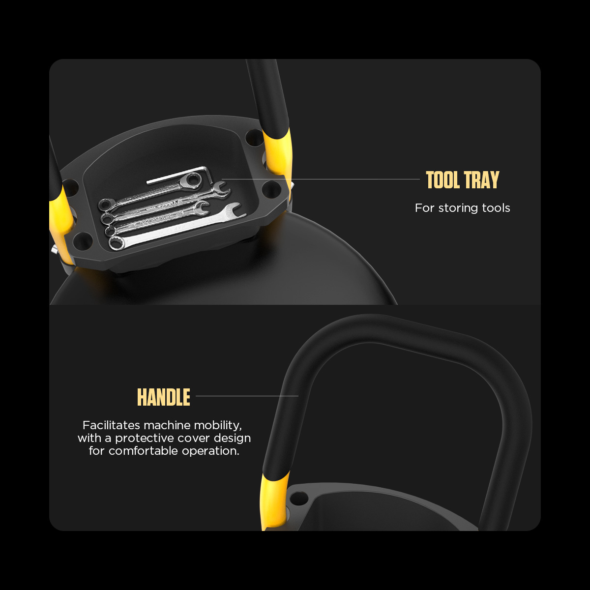AUTOOL OD710 tool tray and handle for tool storage and mobility