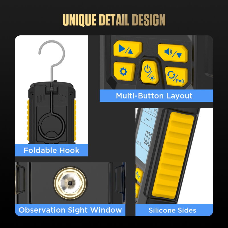 AUTOOL LM130 foldable hook buttons observation window and silicone sides