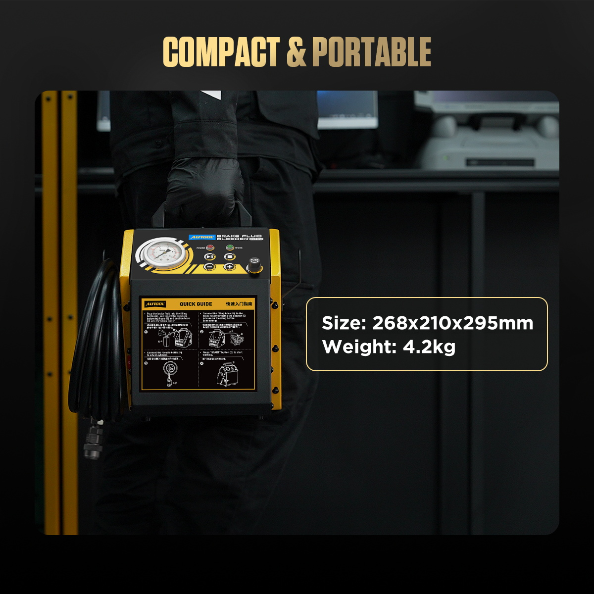 AUTOOL AST612 compact and portable design image