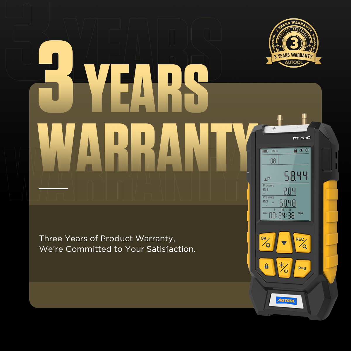 AUTOOL 3-year warranty support image