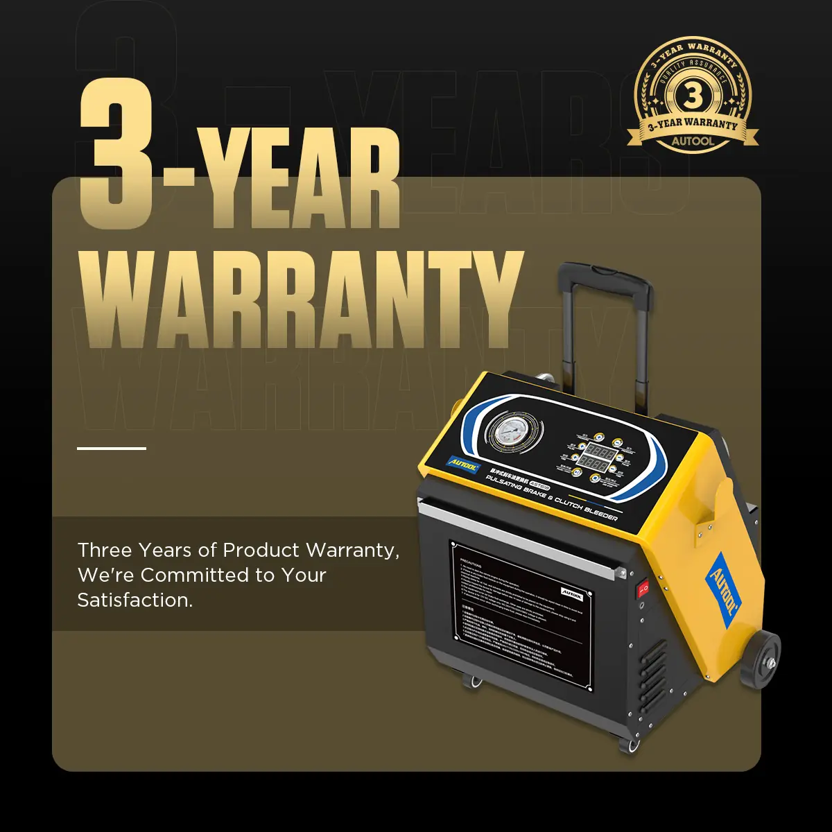 AUTOOL AST618 three year warranty support image