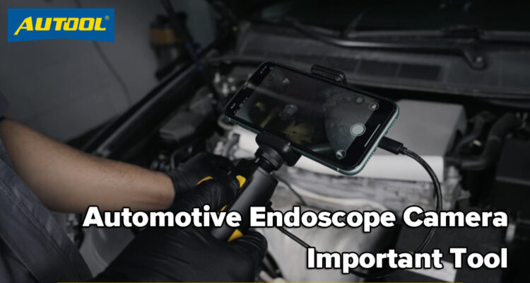 Automotive endoscope camera important tool guide image