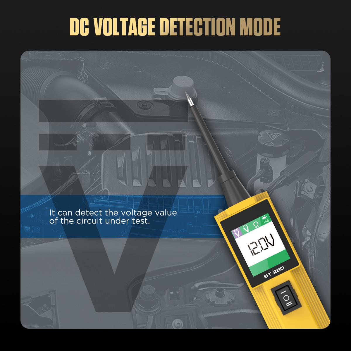 AUTOOL BT260 DC voltage detection mode image