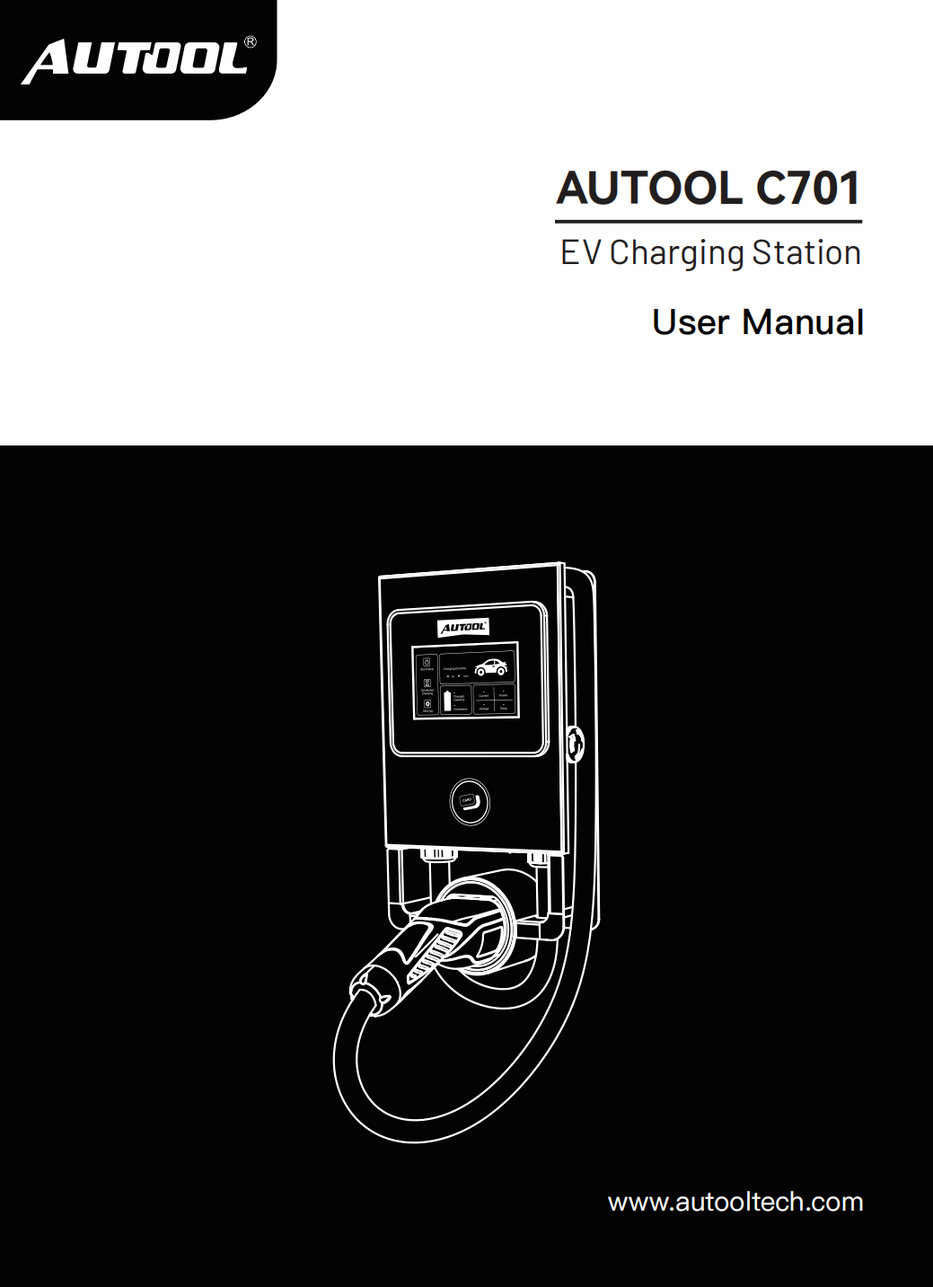 AUTOOL C701 EV Charging Station user manual cover