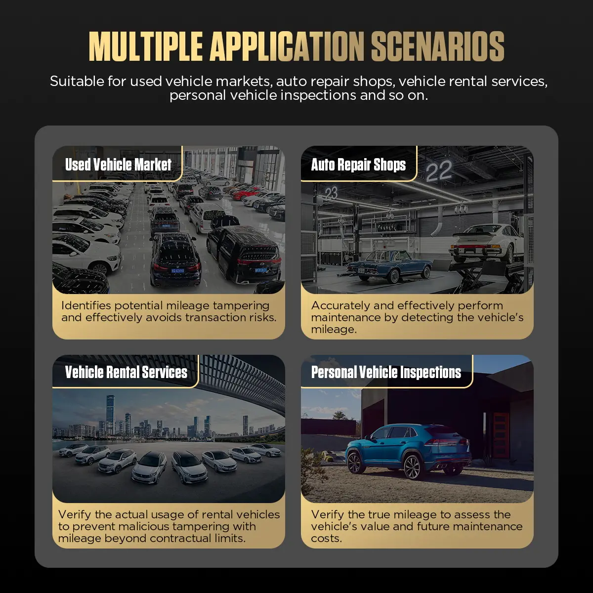 AUTOOL CS310 used car odometer reader application scenarios