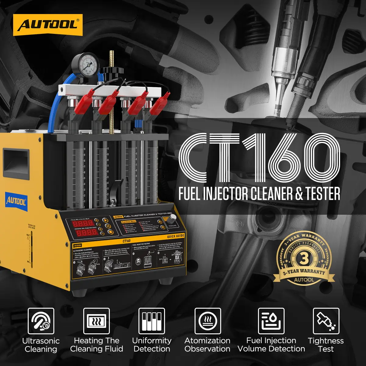 AUTOOL CT160 injector cleaner and tester.