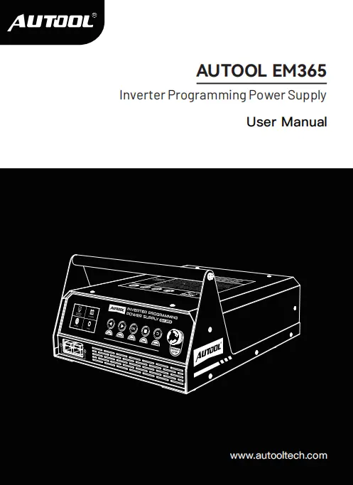 AUTOOL EM365 inverter programming power supply user manual preview