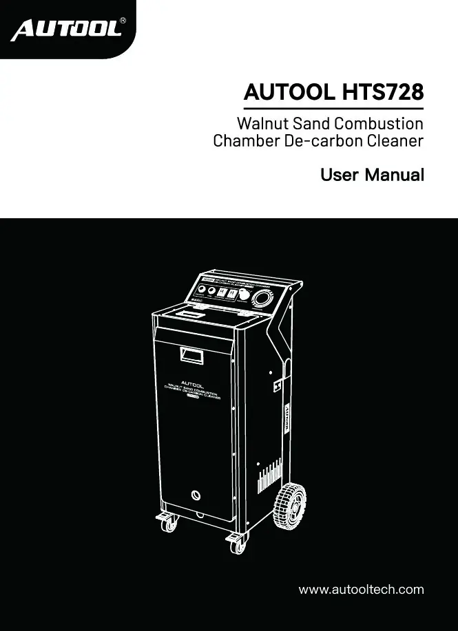 AUTOOL HTS728 walnut blaster user manual preview