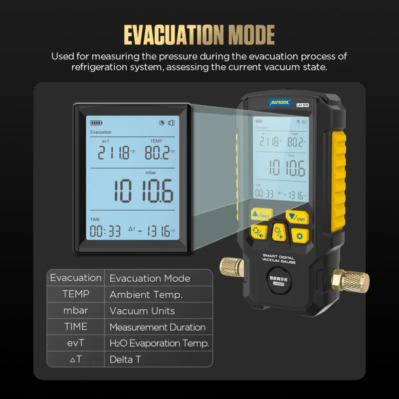 AUTOOL LM100 evacuation mode feature image