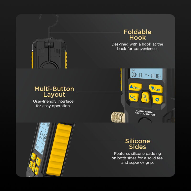 AUTOOL LM100 foldable hook and silicone side design feature image