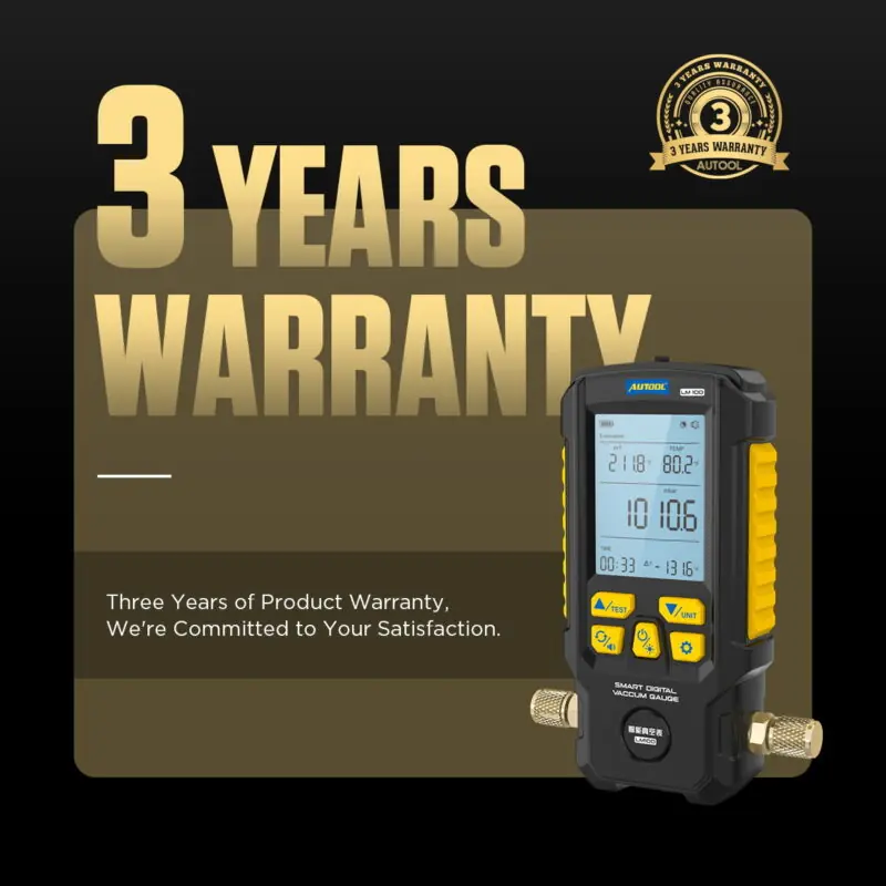 AUTOOL LM100 three year warranty image