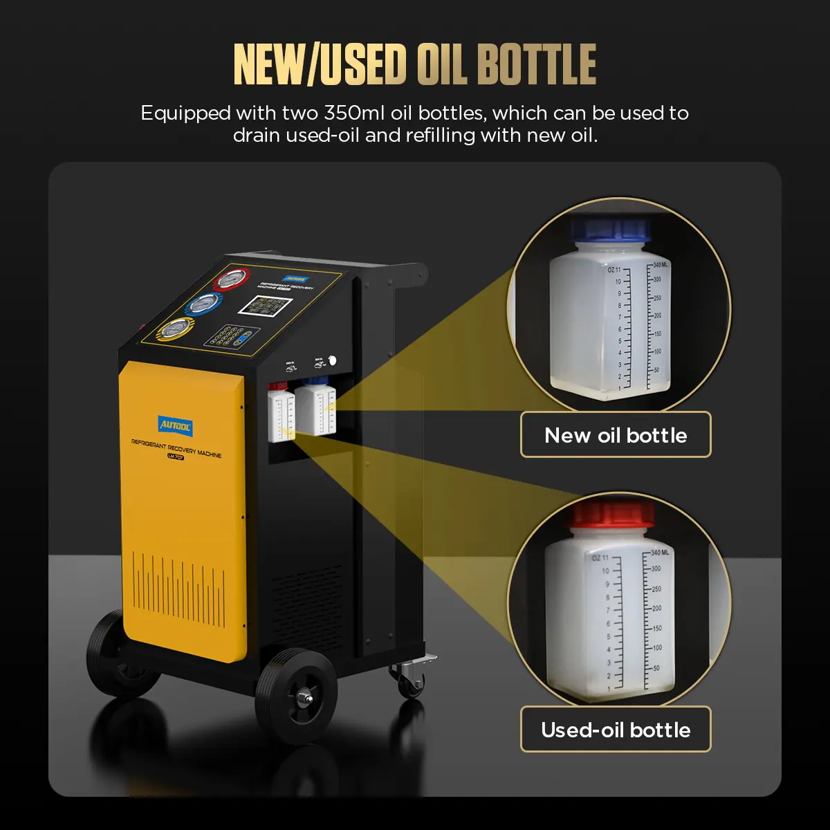 AUTOOL LM707 new and used oil bottle function