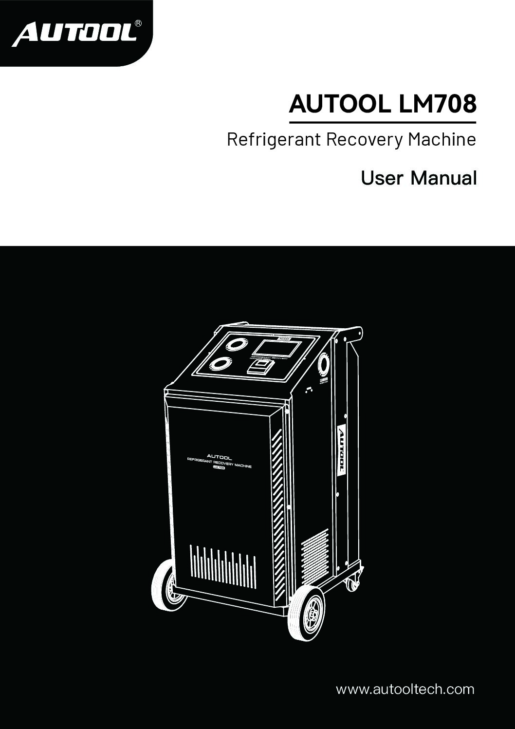 AUTOOL LM708 EN-DE user manual cover preview