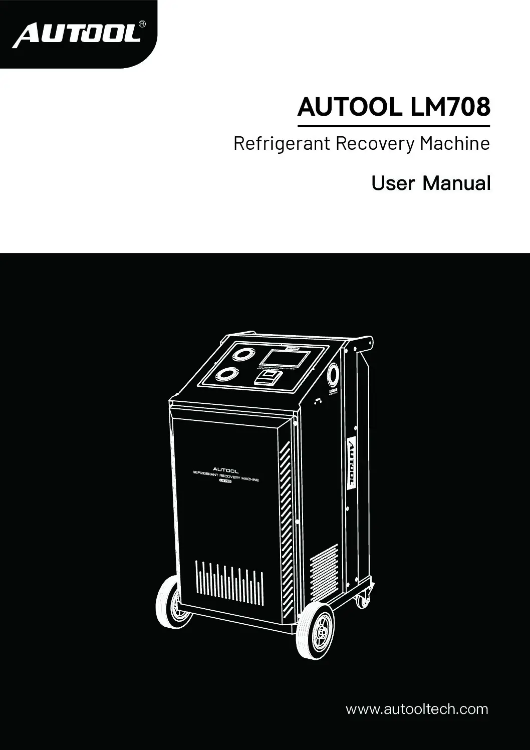 AUTOOL LM708 EN-DE user manual cover preview