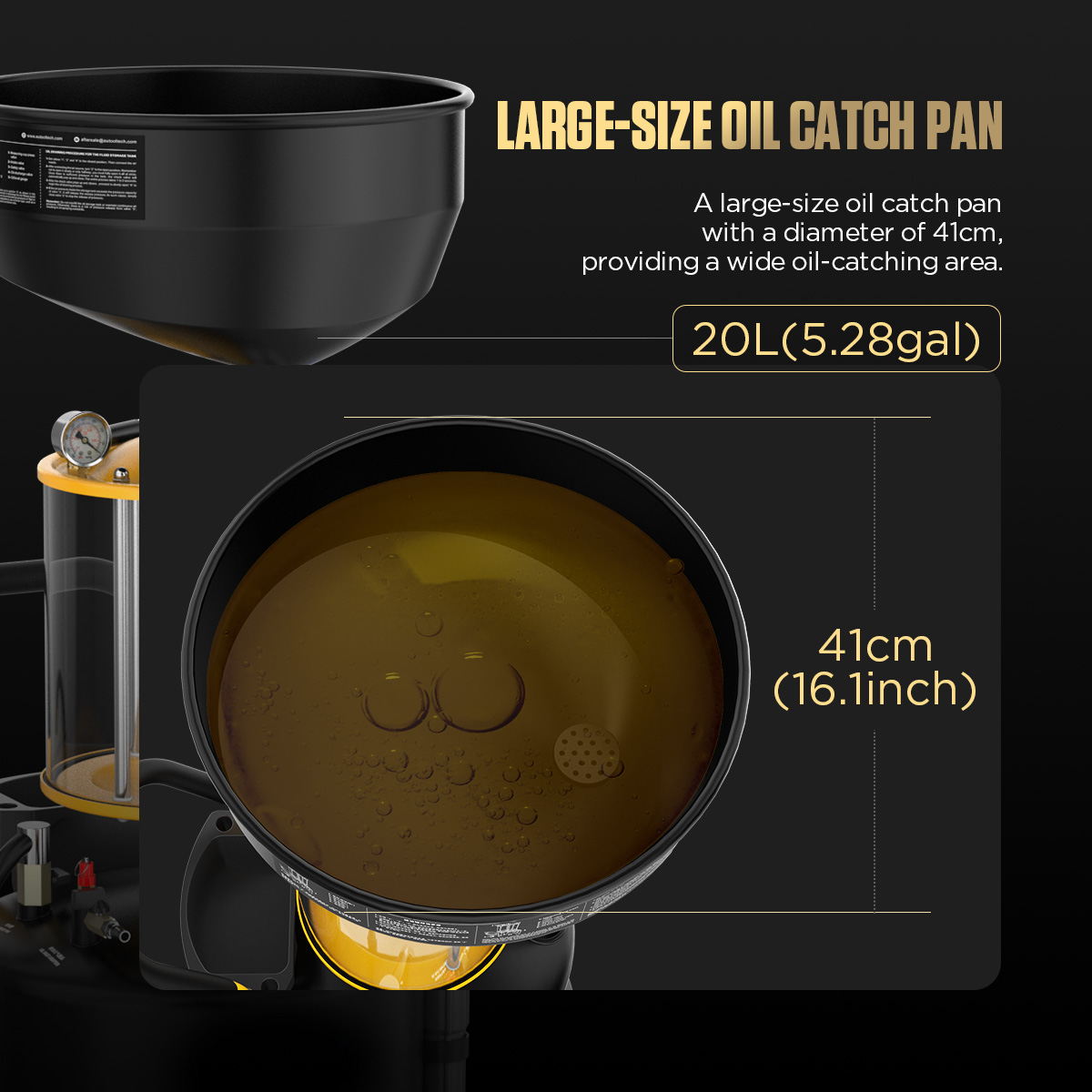 AUTOOL OD720 41 centimeter 20 liter large oil catch pan
