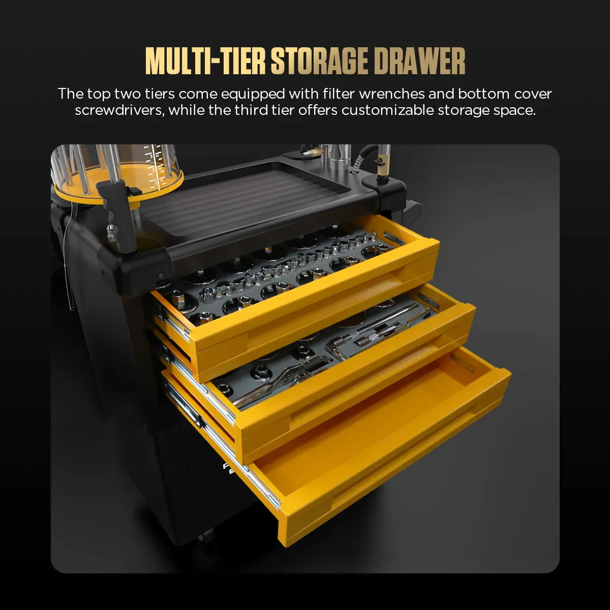 AUTOOL OD760 multi-layer storage drawer feature image