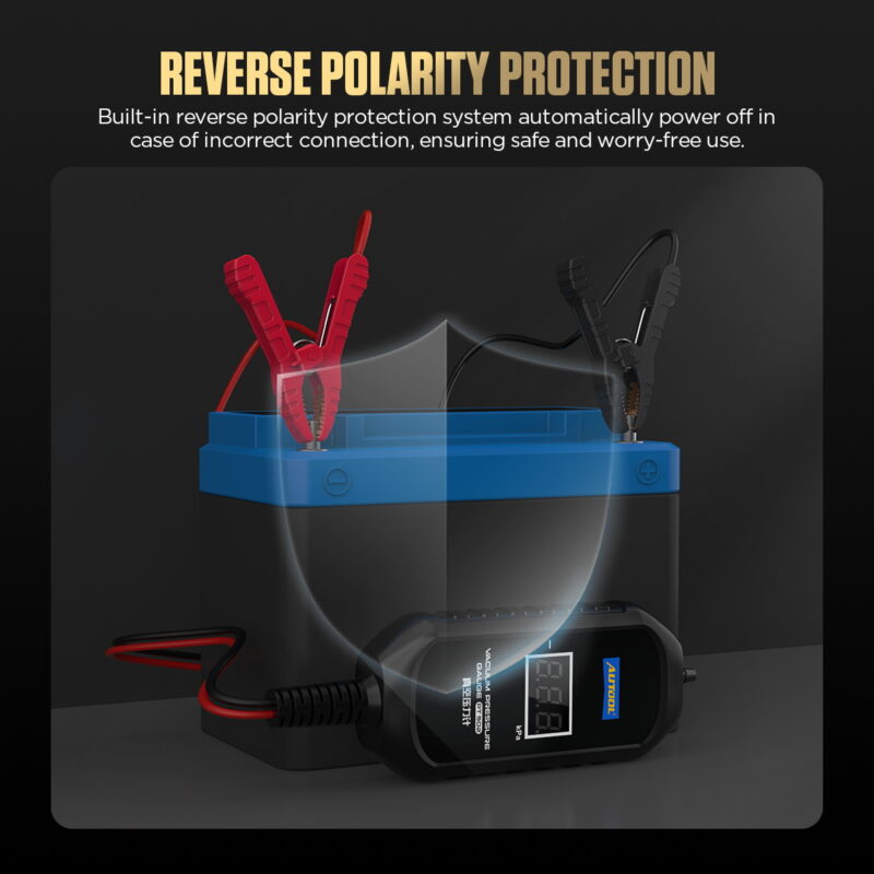 AUTOOL PT502 reverse polarity protection feature