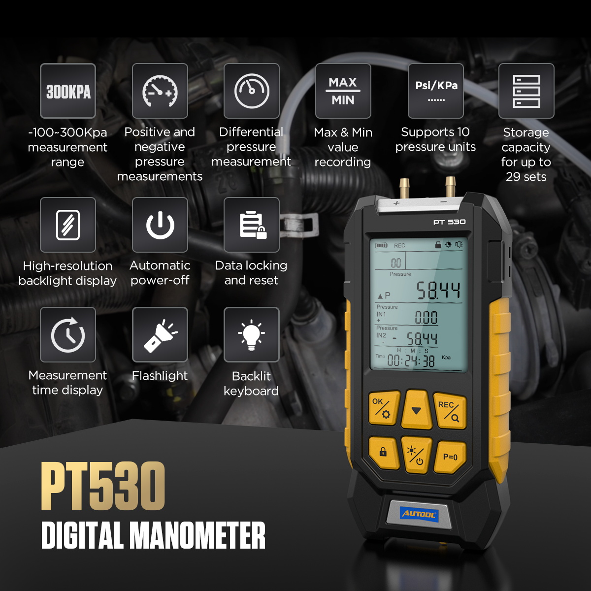 AUTOOL PT530 function summary image