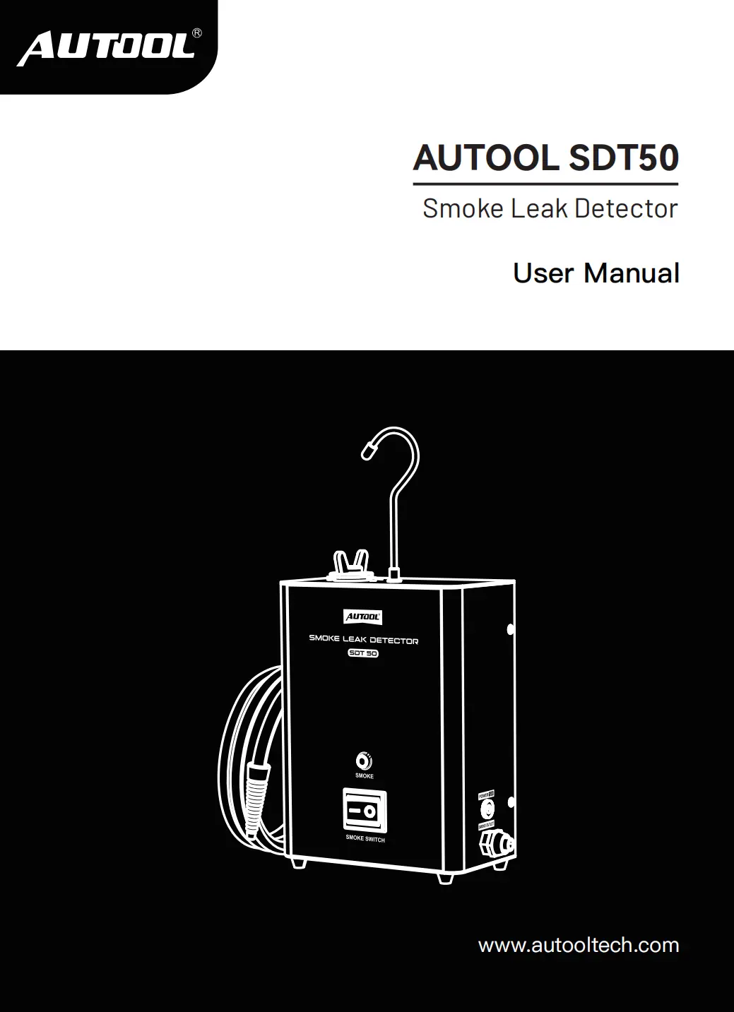 AUTOOL SDT50 multilingual user manual preview