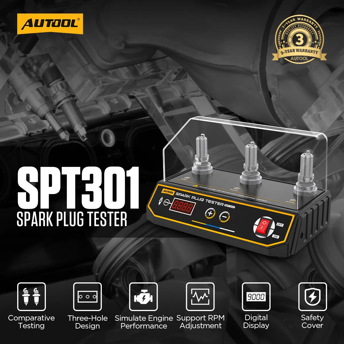 AUTOOL spark plug tester series